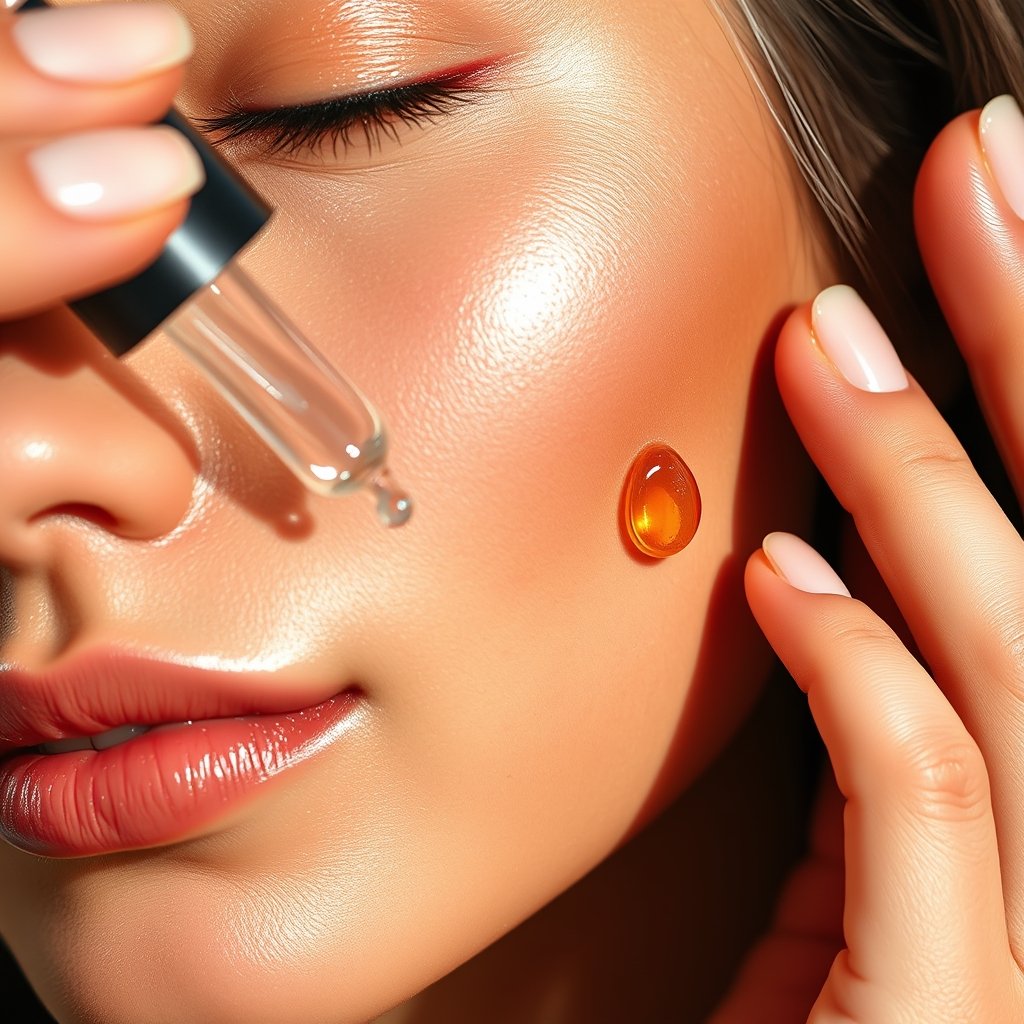 vitamin serum in action